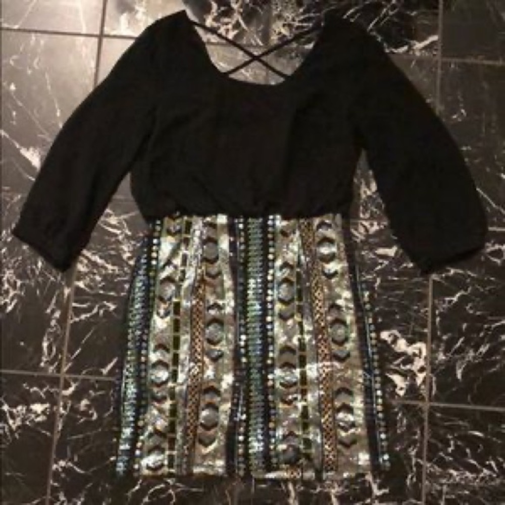Dani Collection Sequin Mini Dress